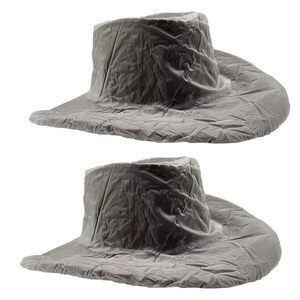 9431 2 Pack Cowboy Hat Rain Protectors- Men's Waterproof Covers For Dust